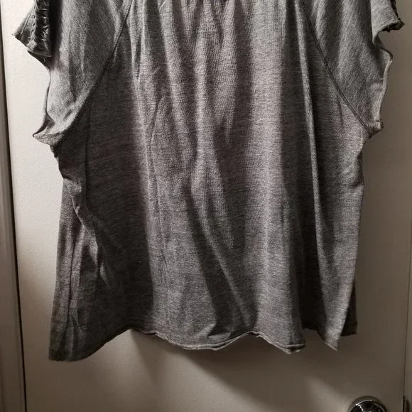 Boho crop top with brading detail short sleeve scoop neck - Picture 4 of 6